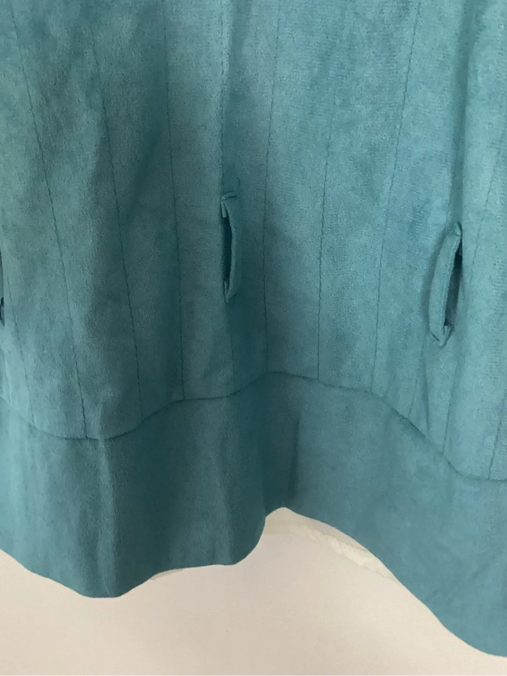 Disney Tangled Flynn Rider Teal Blue Suede-Style Vest with White Shirt Costume L - Picture 10 of 12